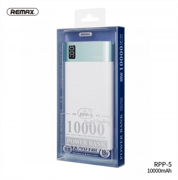 Bateria de Emergencia RPP-5 1000MAH Serie Kiyuan Blanca - Azul Claro