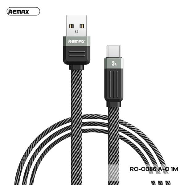 Cable USB Tipo C-c RC-C086 Serie Ruiliang Remax - Negro