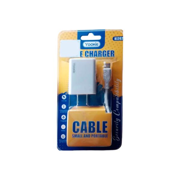 Cargador Cubo Casa KI202 Yookie - Blanco Tipo C
