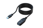 Extencion Cable USB Tipo a Macho a USB Tipo a Hembra US207 Onten - 5M Negra