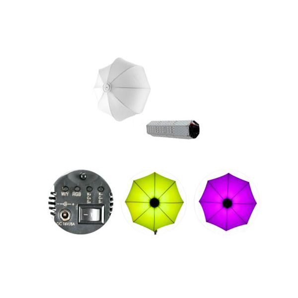 Weifeng kit iluminacion LSB-120RGB profesional 120W RGB softbox - 65 cm Imagen secundaria del producto