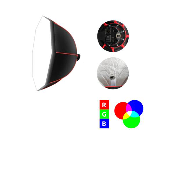 Lampara LED Prismatica para Estudio HP-LED120-RGB90 Weifeng