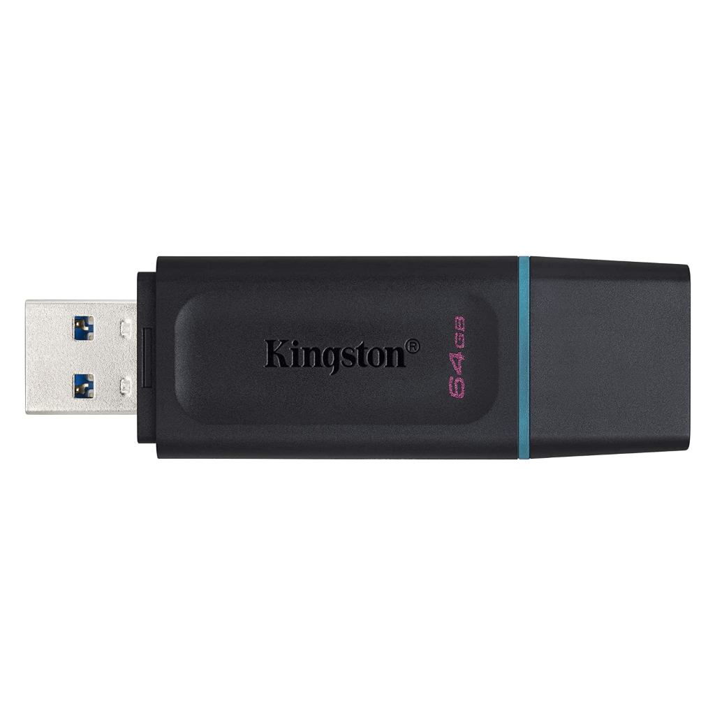Kingston memoria exodia negra con turquesa 64GB usb 3.2 DTX/64GB