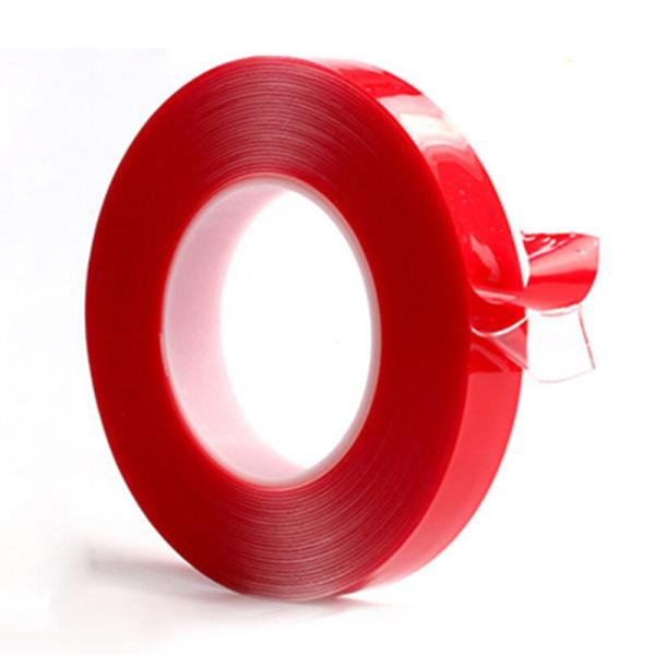 Cinta Doble Cara Sunshine 1MM 3M Roja - Fijación Resistente