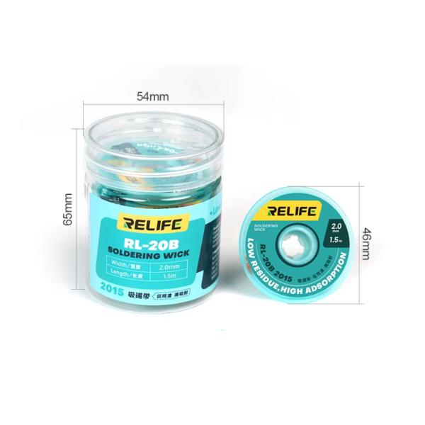 Malla para desoldar Relife RL-20B 3515 - 3.5 mm Imagen secundaria del producto