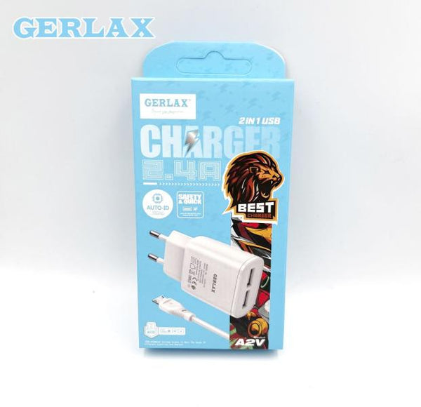 Cargador Casa A2MV Gerlax - Blanco Micro B