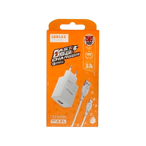 Cargador Casa A2ML Gerlax - Blanco Ligthning
