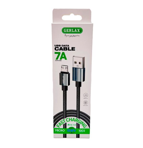 Cable USB Micro B D2V Gerlax - 1M Blanco