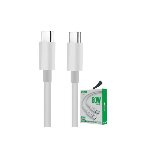 Cable USB Tipo C D4T Gerlax - 1M Blanco