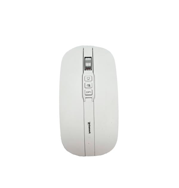 Mouse Inalambrico M113 Planet - Blanco