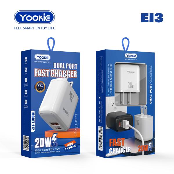 Cargador Yookie cubo EI3 USB-C 20W Imagen secundaria del producto