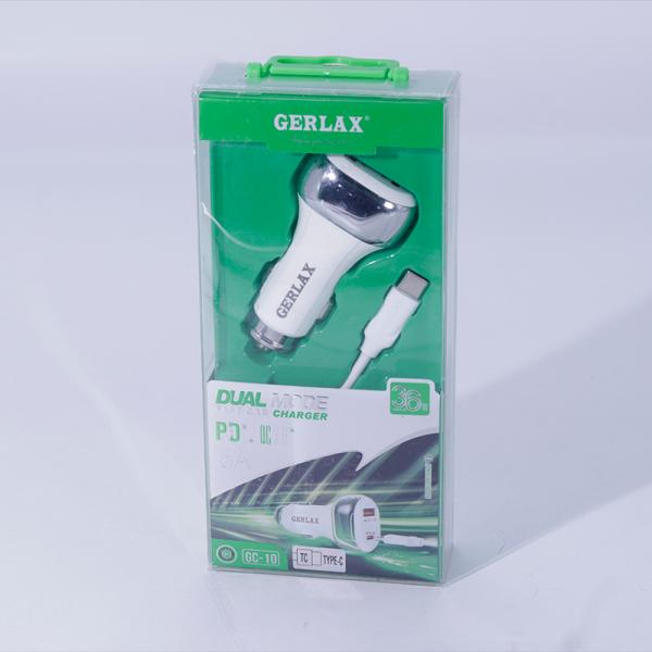 Cargador Cubo Carro GC-10 Gerlax - Tipo C-c