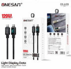 Cable USB Tipo C OS-A39 Onesam - Negro C-c