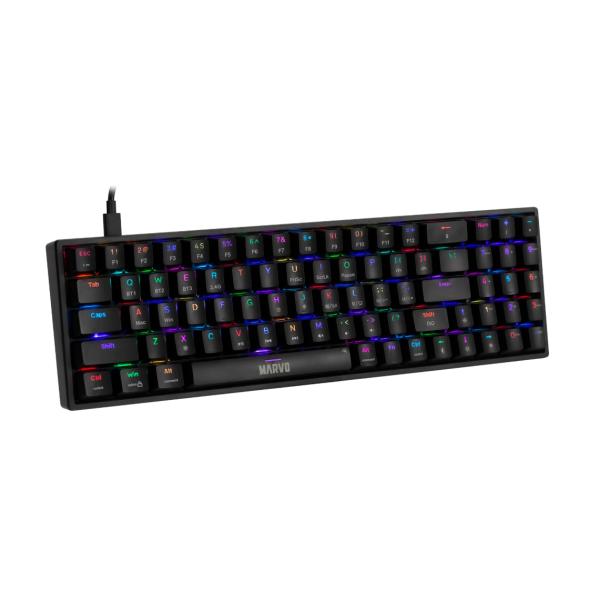 Teclado Linea Scorpion KG956W Marvo Negro - Negro