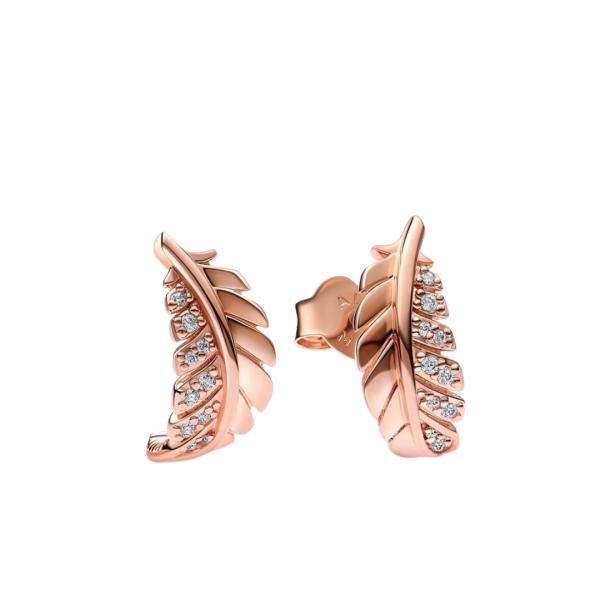 Poderosa Aretes Flotante Pluma Estilo Único Imagen secundaria del producto