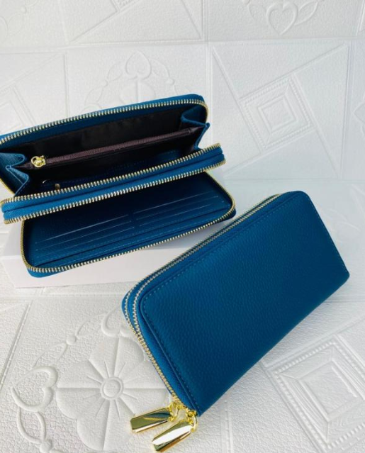 Billetera de Cuero para Dama 6918 - Azul