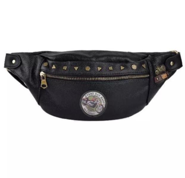 Cangurera Biker Modelo 14043 Coteci - Negro