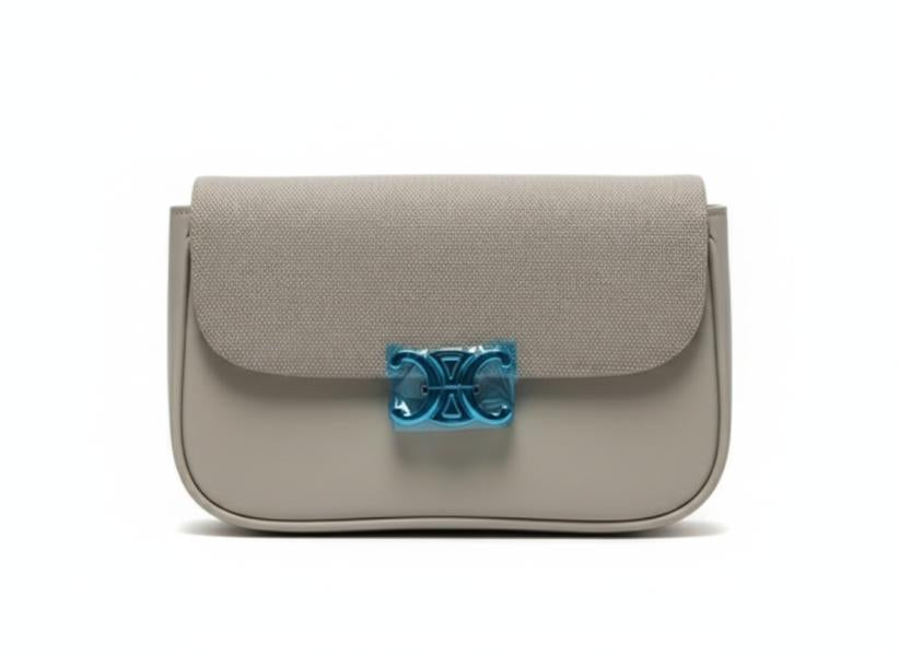 Bolso Poderosa Modelo 607 Rosado/Gris Imagen secundaria del producto