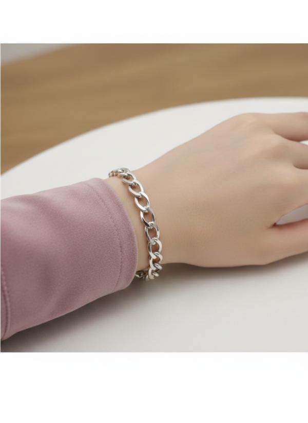 Pulsera de Acero Diseño - Plateado
