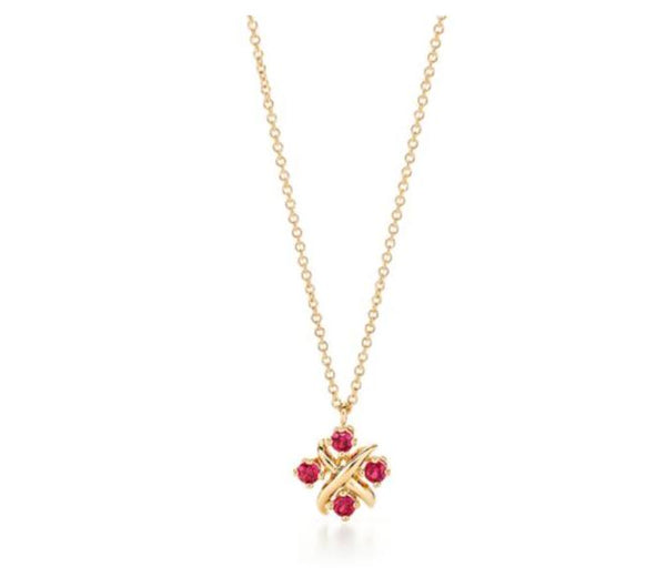 Collar Tiffanny & Co Diseño Perlas - Dorado/rosado
