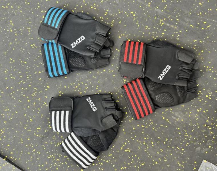 Guantes Zmzq Gimnasio Negro Rayas Talla L Imagen secundaria del producto