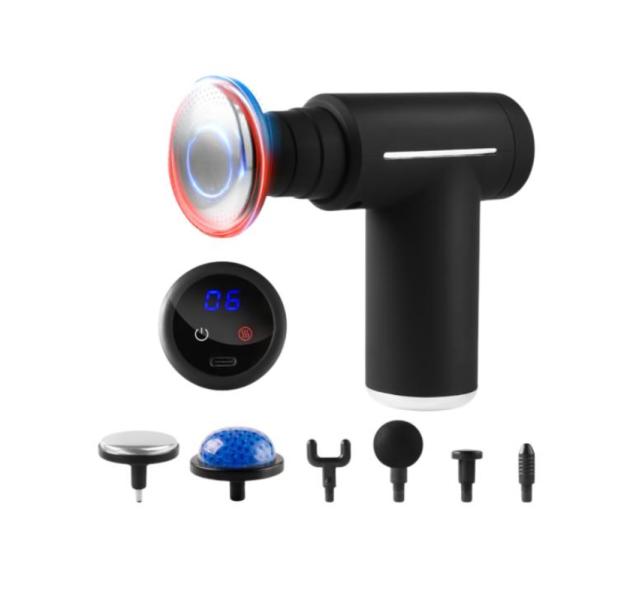 Mini Masajeador de Comprension Caliente 8.4v1800mah - Negro