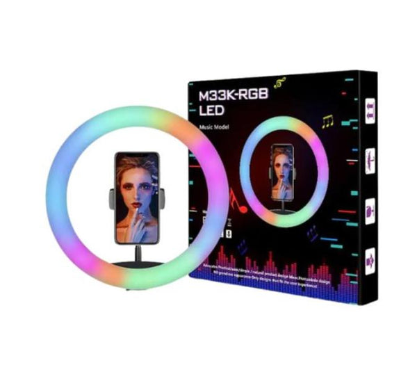 Aro de Luz LED RGB 13"/33cm Modelo M33K-RGB