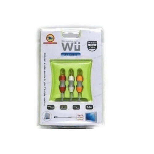 Cable Audio Video (a V) para Wii en Blister