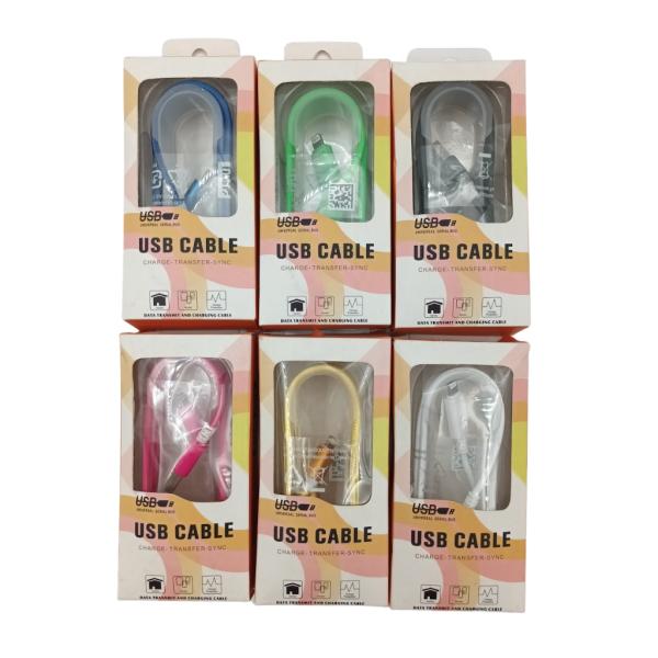 Cable USB lightning cordon iPhone 5 6 caja Imagen secundaria del producto