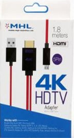 Cable HDMI Mhl 4K 5 Pines 1.8mts Alcatel One Touch 997 998 Sam Galaxy Sii LG Nitro HD Htc Huawei