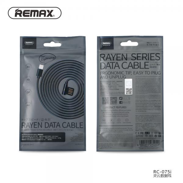 Cable USB Lightning RC-075I Rayen Remax - Gris