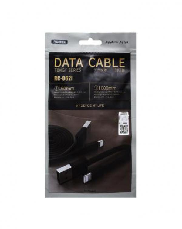 Cable USB Lightning RC-062I Tengy Series Remax - Negro
