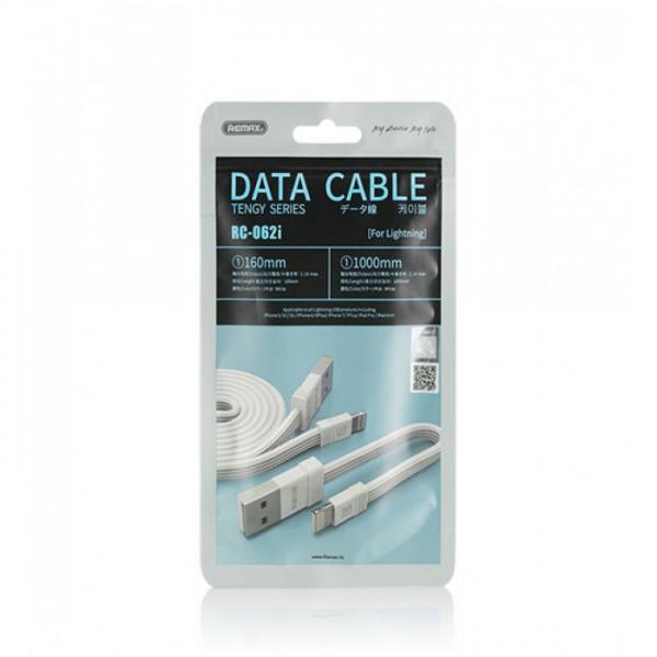 Cable USB Lightning RC-062I Tengy Series Remax - Blanco