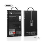 Cable USB Tipo C RC-113A Watch Remax - Negro