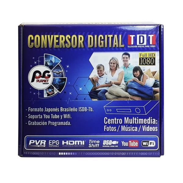 Convertidor Adaptador Analógico Digital para Pantallas Isdbt Compatible *wifi Youtube* Planetgroup