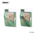 Cable USB Lightning RC-048I Gold Plating Remax - Negro