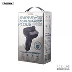 Cargador Cubo Carro RCC105 Remax - Negro