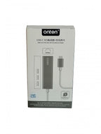 Hub USB Tipo a OTN-9595 Onten - Plateado