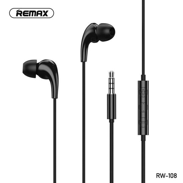 Audifonos Manos Libres RW-108 Remax - Negro