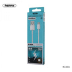 Cable USB Micro B RC-163M Serie PRO Data Remax - Blanco