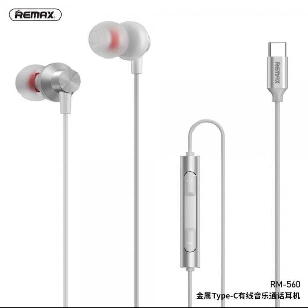 Audifonos Manos Libres RM-560 Tipo C - Blanco