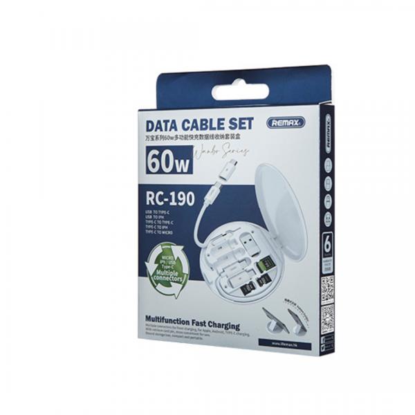 Set cable y adaptadores multiplataforma RC-190 serie wambo Remax Imagen secundaria del producto