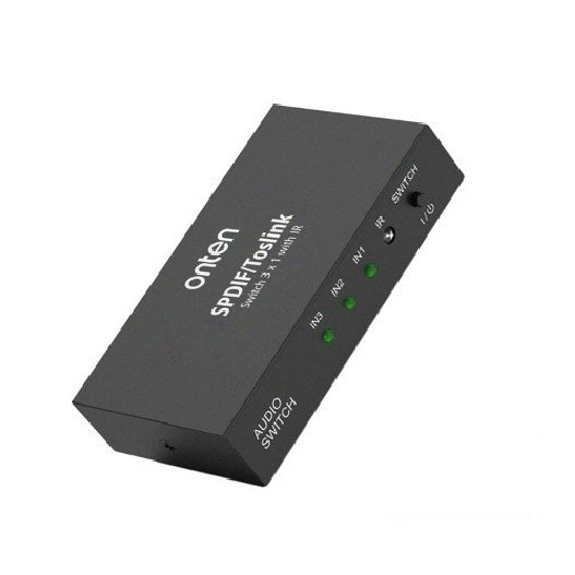 Conmutador Audio 3 en 1 Fibra Optica OTN-37507 Onten