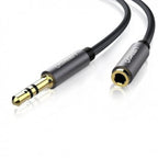 Cable 3.5mm Macho a 3.5mm Hembra AV118 40672 Ugreen - Negro