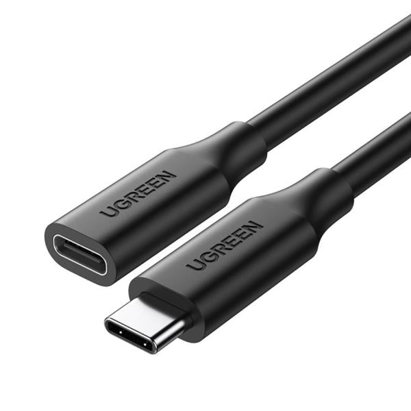 Cable USB Tipo C Macho a USB Tipo C Hembra US353 10387 Ugreen - Negro