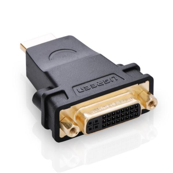 Adaptador HDMI Tipo a Macho a DVI 24+5 Hembra MM108 20123 Ugreen - Negro