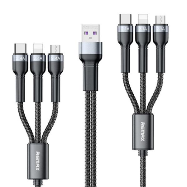 Cable RC-124 Serie Jany 6 en 1 - Plateado