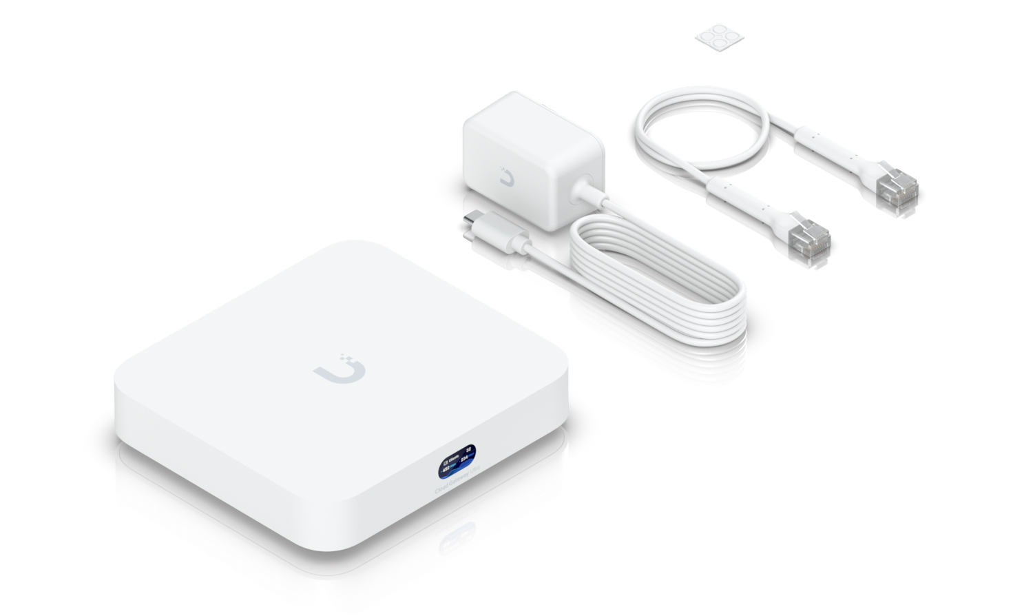 Puertos traseros del UniFi Cloud Gateway MAX (WAN 2.5G, LAN 1G)