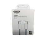Cable USB Tipo C D15T Gerlax - 1M Blanco