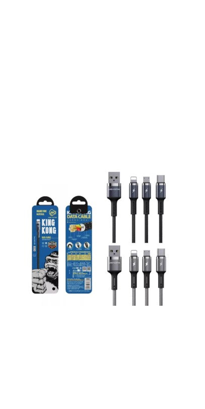 CABLE MICRO USB WDC-128M KINGKONG WEKOME NEGRO